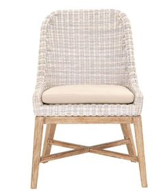 Outdoor Dining Chair with Mahogany Base - Hamptons Furniture, Gifts, Modern & Traditional