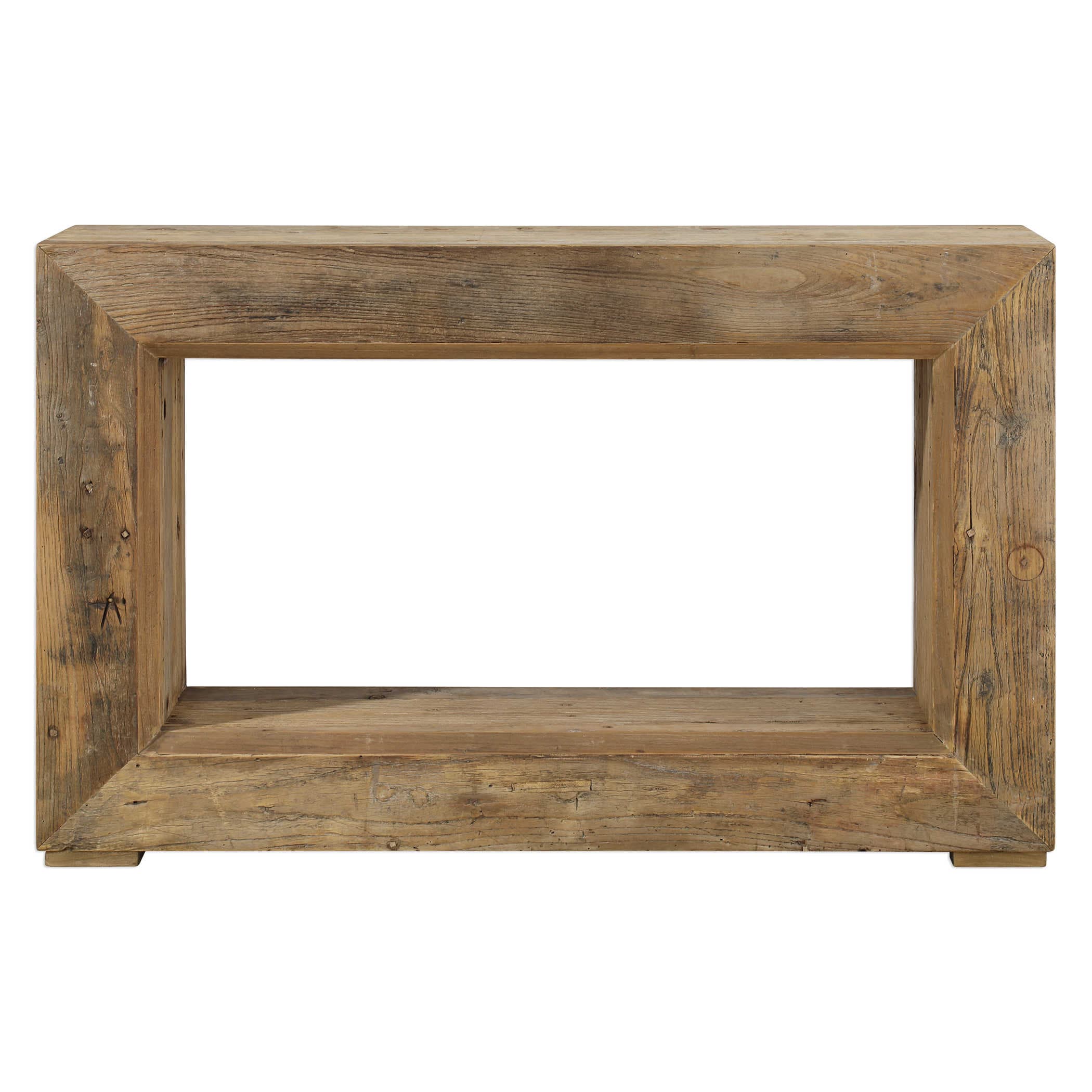 Rustic Elm Console Table – English Country Home