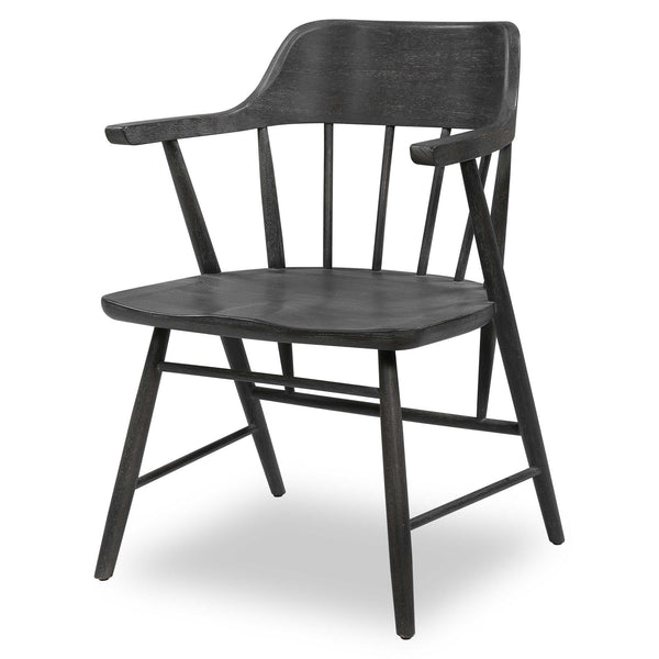 Black Cerused Dining or Desk Chair