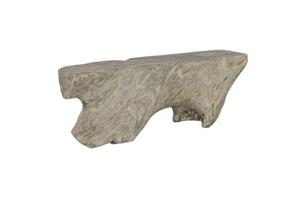 Natural Wood Free Form Bench in Natural Solid Wood