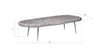 River Stone Shaped Wooden Coffee Table