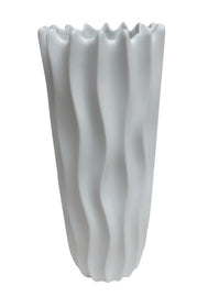 Textured Crenulated Porcelain Vases - 3 sizes