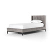 Grey Tufted Upholstered Beds on Iron frame - Hamptons Furniture, Gifts, Modern & Traditional