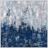 Abstract Blue Textured Prints on Canvas - Hamptons Furniture, Gifts, Modern & Traditional