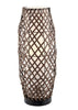 23" Woven Tall Outdoor Table Lamp - Cordless, Rechargeable Bulb